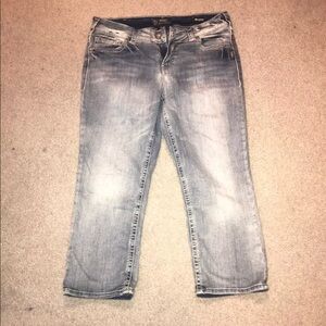 Silver Jeans, Suki Mid Capri, Super Stretch, Light Wash, W33/L22.5